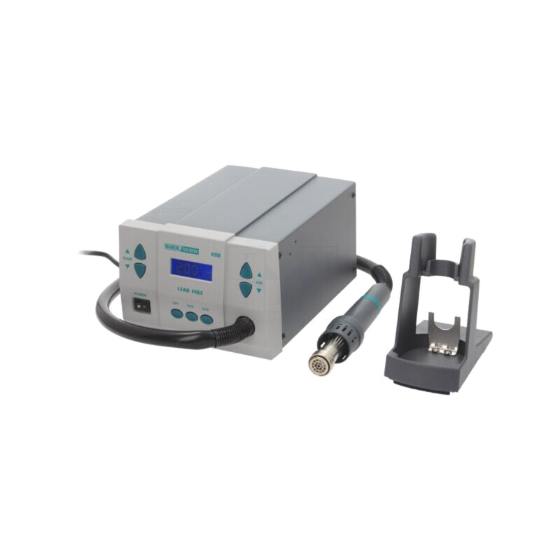 Staţie cu aer cald; digitală,din butoane; 1000W; 100÷500°C; ESD