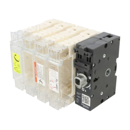 Separator cu fuzibil; pentru şină DIN; 63A; Poli: 4