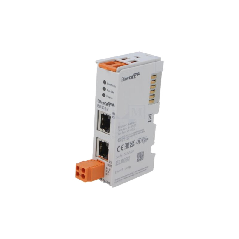 Modul industrial: comunicaţie; -25÷60°C; IP20; EtherCAT; RJ45 x2