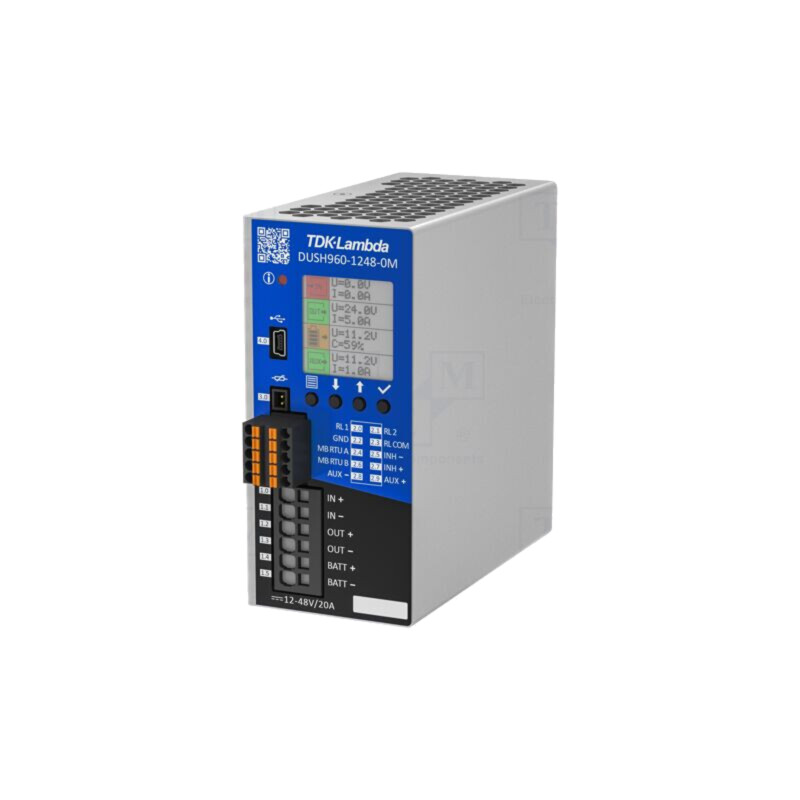 Modul: cu buffer; pentru şină DIN; 960W; 12÷48VDC; 20A; 12÷48VDC
