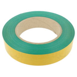 Bandă: de marcare; verde; L: 50m; W: 50mm; autoadeziv; PVC