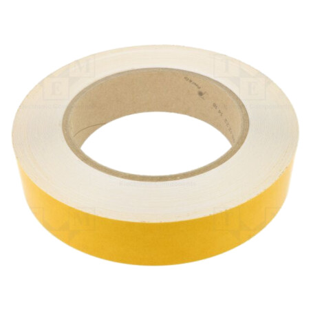 Bandă: de marcare; albă; L: 50m; W: 50mm; autoadeziv; PVC