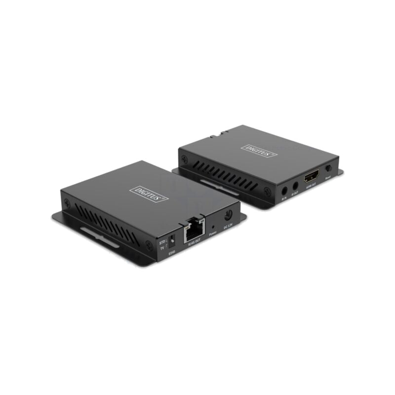 Extender HDMI; DC soclu x2,HDMI soclu x2,IrDA,RJ45 soclu x2