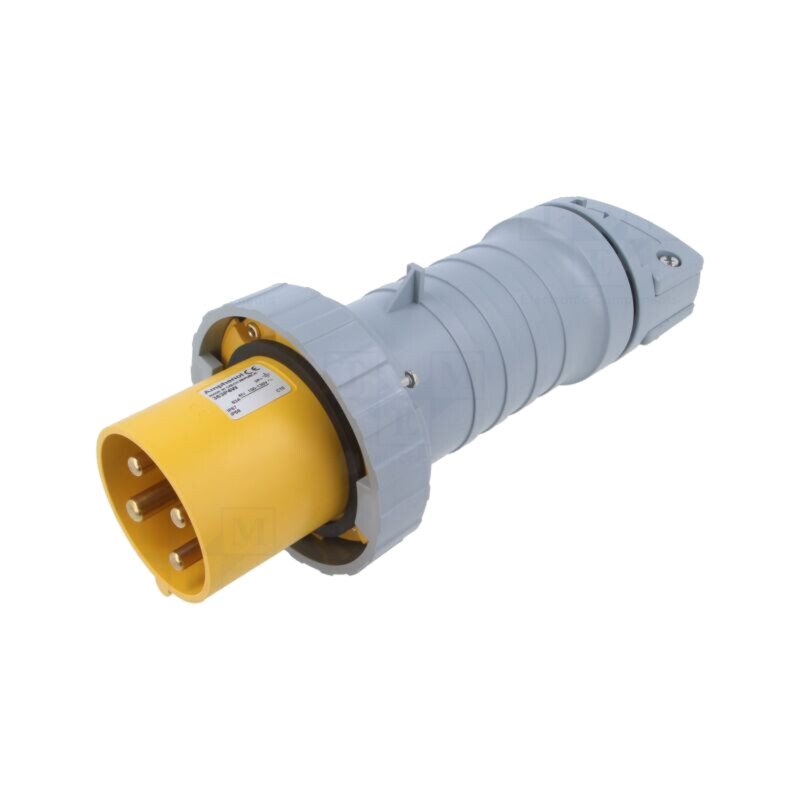 Conector: alimentare AC trifazate; IP&S; 63A; 130V; mufă; tată