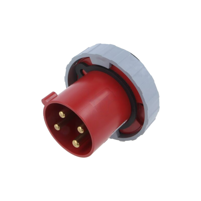 Conector: alimentare AC trifazate; IP&S; 63A; 460V; soclu; tată