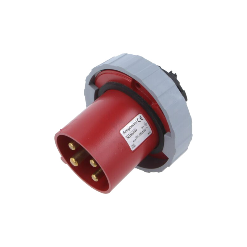 Conector: alimentare AC trifazate; IP&S; 63A; 415V; 415VAC; soclu