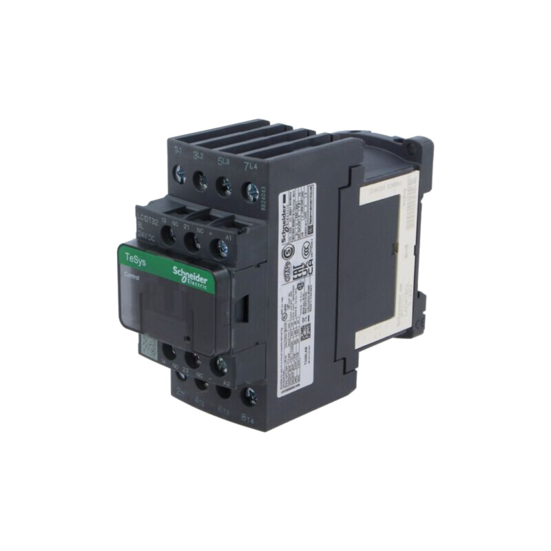 Contactor: 4-polar; NO x4; Contacte auxiliare: NC + NO; 24VDC; 32A