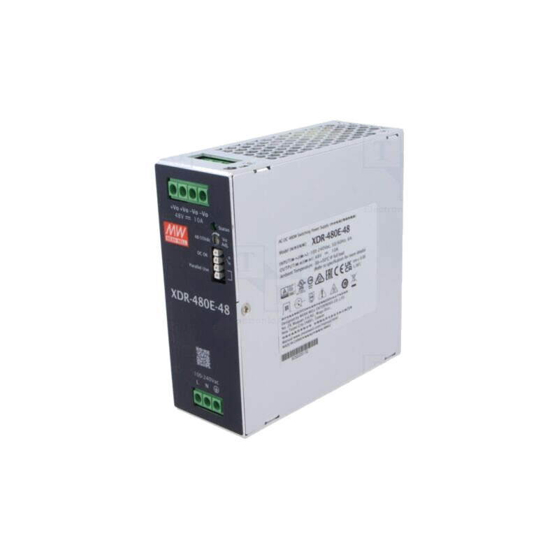 Alimentator: pulsatoriu; pentru şină DIN; 480W; 48VDC; 0÷10A; 96%