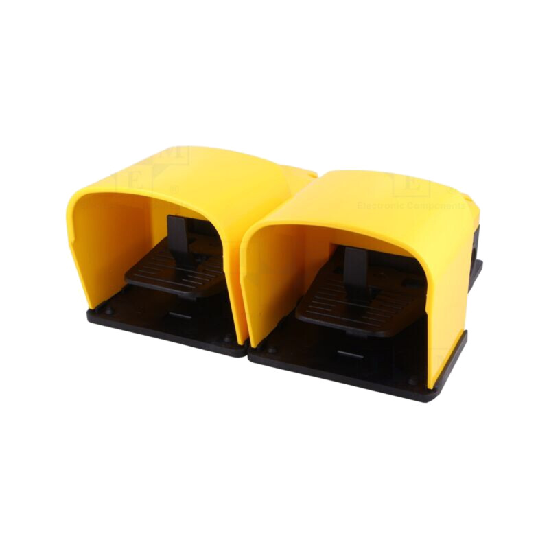 Comutator: de picior; (NC + NO) x2; 6A/250VAC; IP53; galbenă
