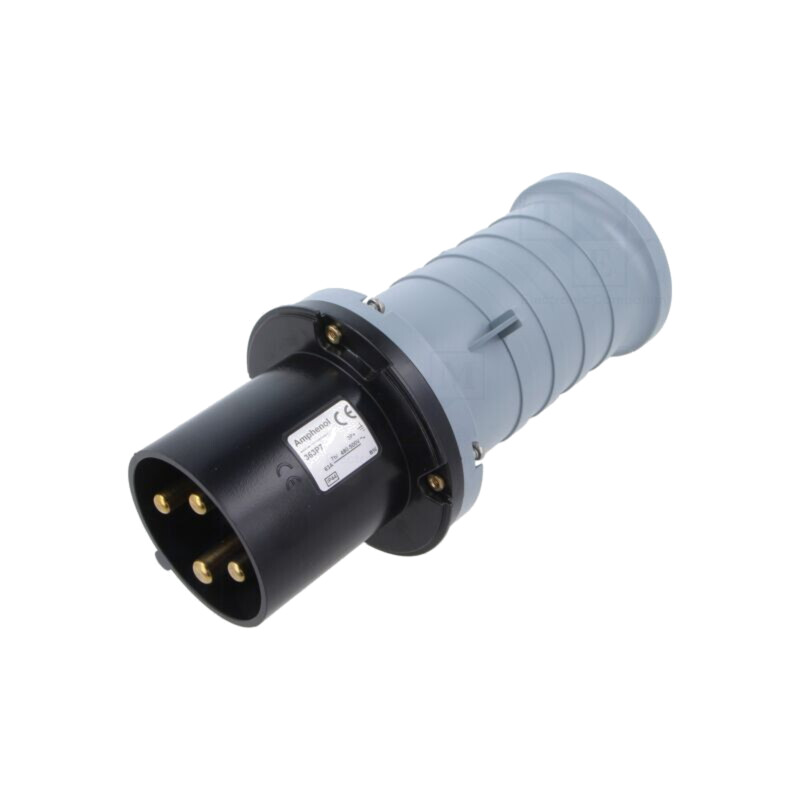 Conector: alimentare AC trifazate; IP&S; 63A; 500VAC; mufă; tată