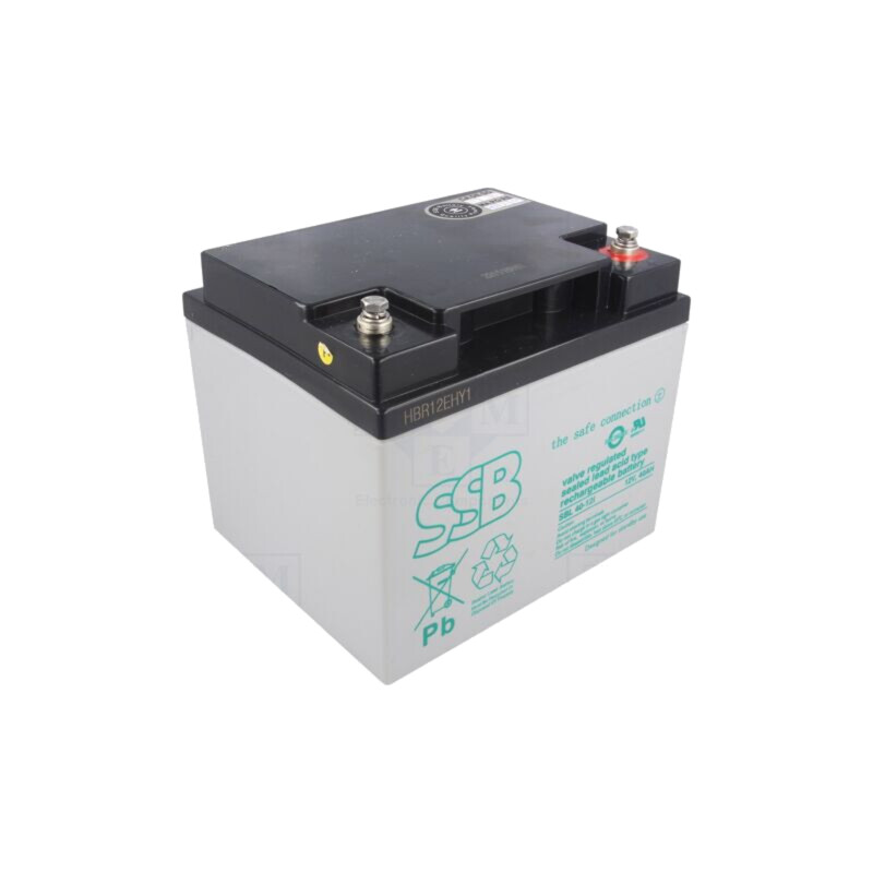 Acumul: plumb-acid; 12V; 40Ah; AGM; nu necesită întreţinere; 13kg