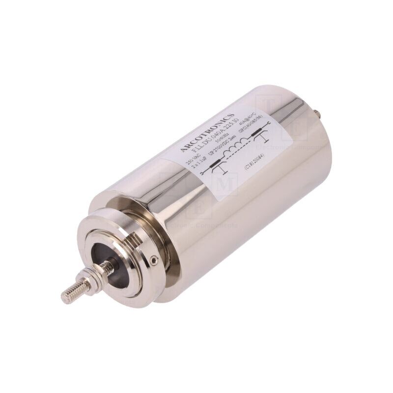 Filtru: anti-interferenţe; 250VAC; 2x1,1uF; 40A; Term: şurub M6