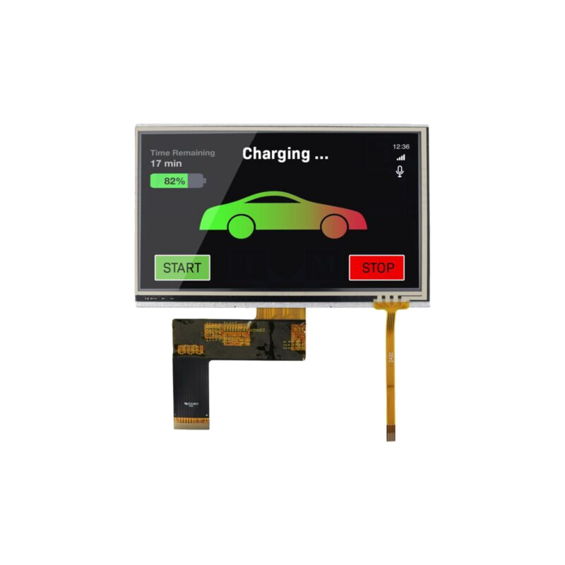 Afişaj: TFT; 7"; 800x480; Ilum: LED; Dim: 165x104x4,7mm; RGB; 3,3VDC