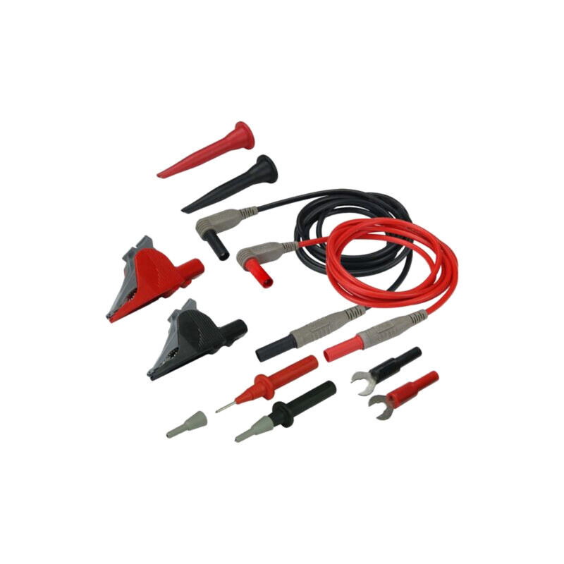 Set de cabluri şi adaptoare; 3A,10A,36A; neagră,roşie