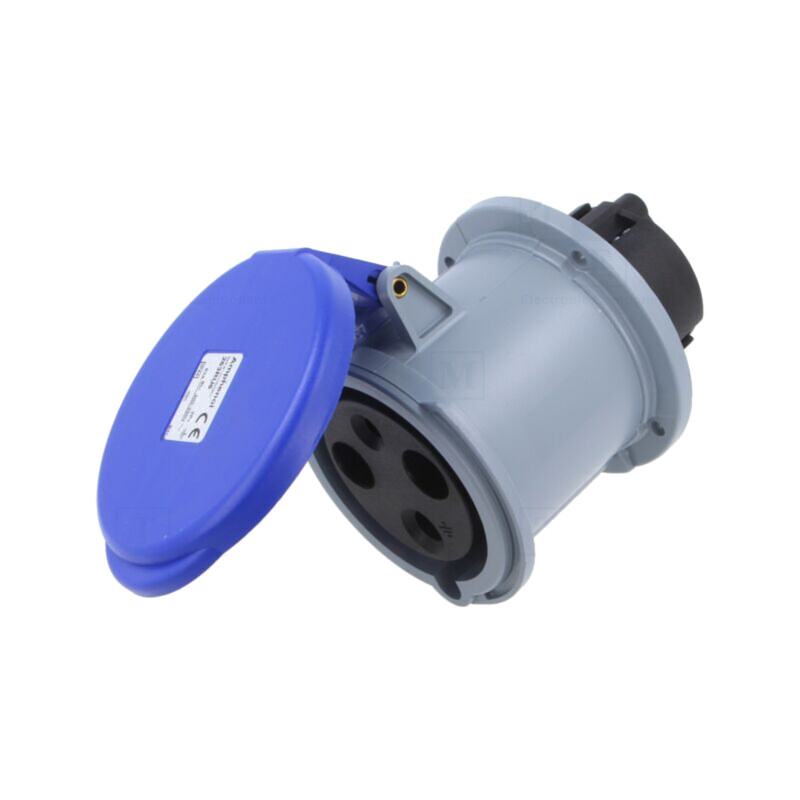 Conector: alimentare AC trifazate; IP&S; 63A; 250VAC; soclu; mamă