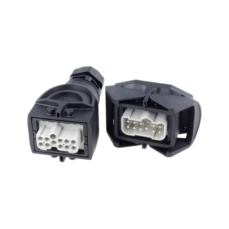 Conector: HDC; tată + mamă; 16A; 500V; Han Kit; PIN: 10; drept; M32