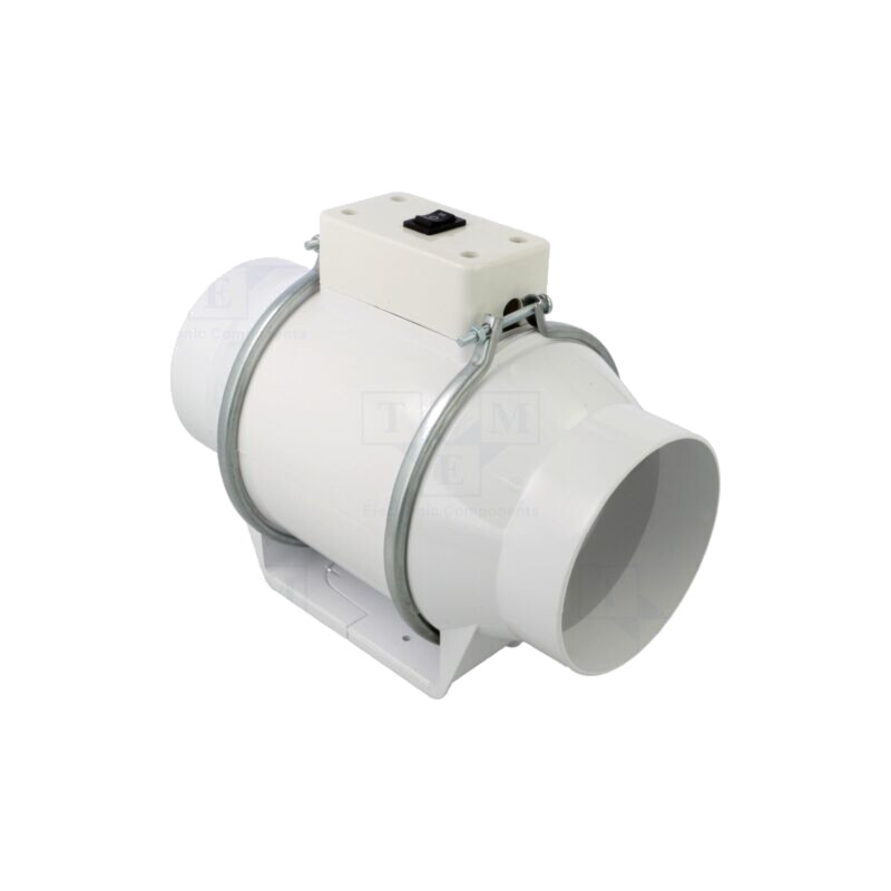 Ventilator: AC; axial; 230VAC; Ø98mm; 180÷160m3/h; 48dBA; glisare