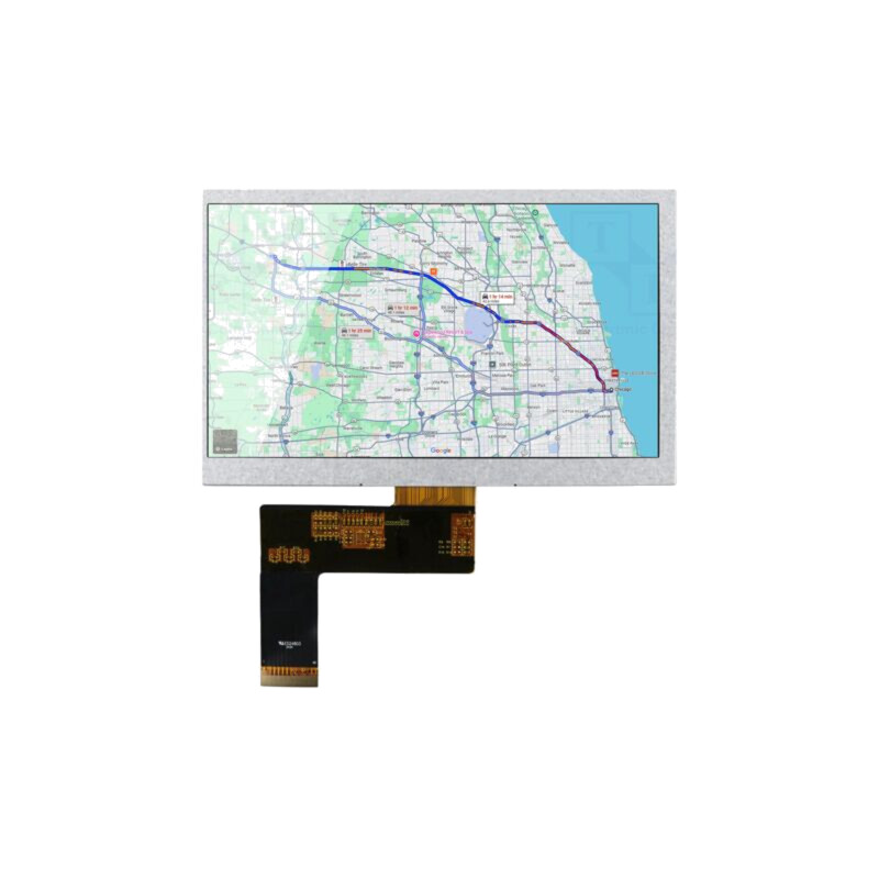 Afişaj: TFT; 7"; 800x480; Ilum: LED; Dim: 165x104x3,5mm; RGB; 3,3VDC