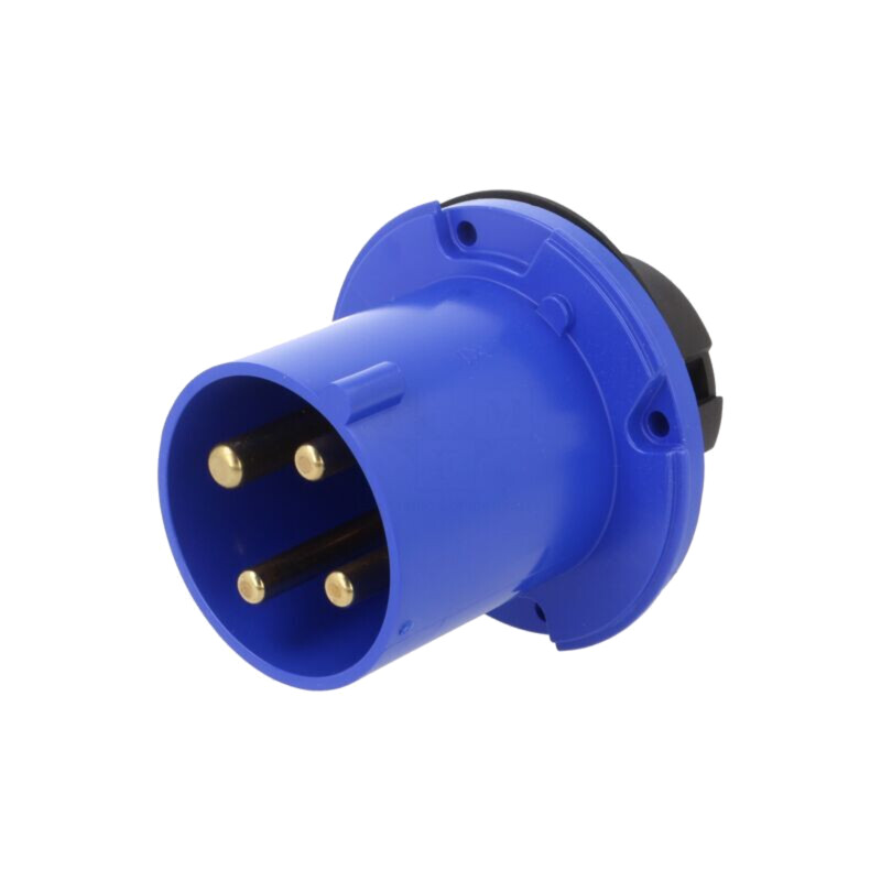 Conector: alimentare AC trifazate; IP&S; 63A; 250V; 250VAC; soclu