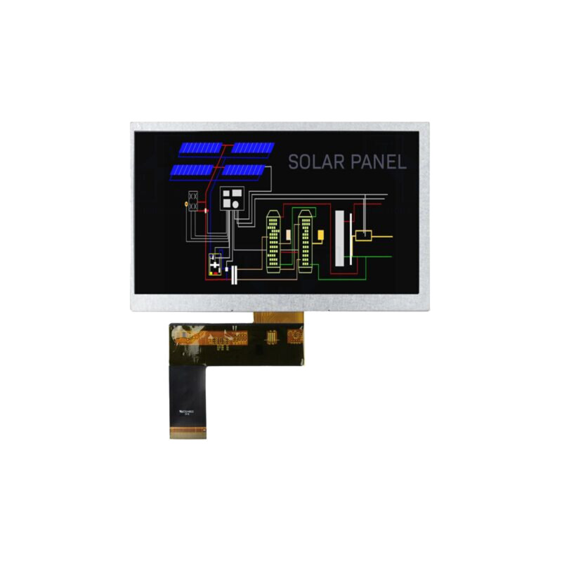 Afişaj: TFT; 7"; 800x400; Ilum: LED; Dim: 165x104x5,25mm; RGB; 3,3VDC