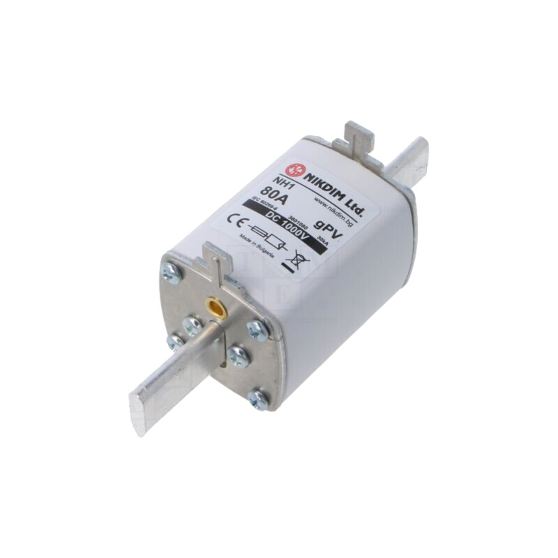 Siguranţă: siguranţă; 80A; 1kVDC; gPV; industrial; NH1