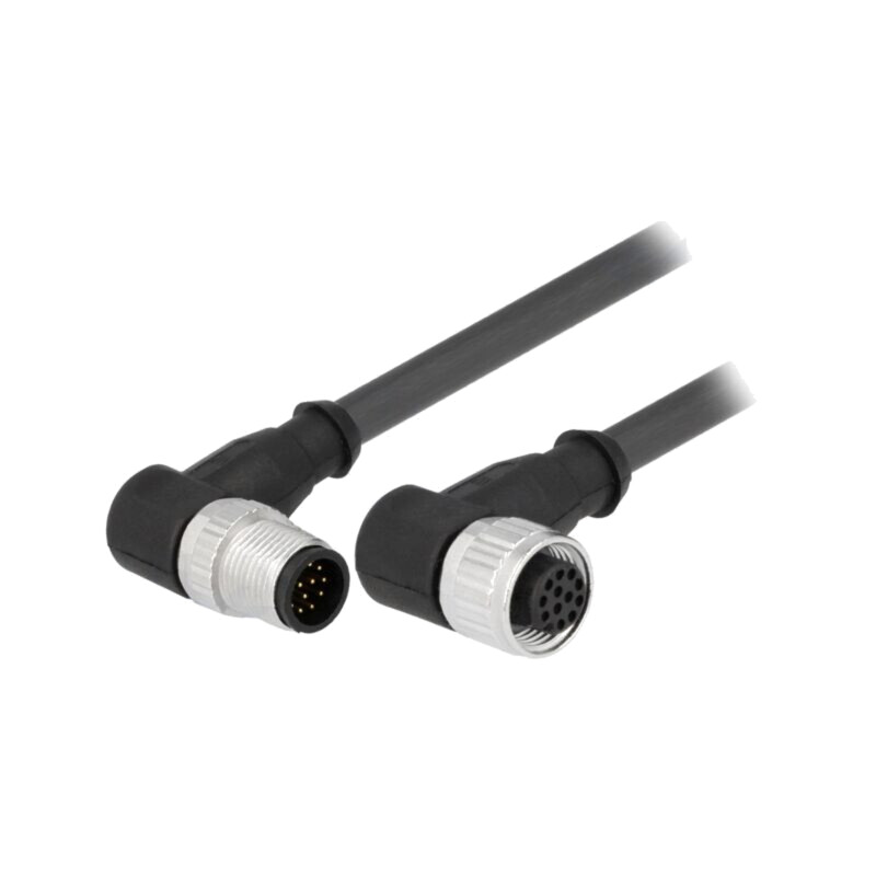 Cablu: pentru senzori/automatizări; PIN: 12; mufă; 10m