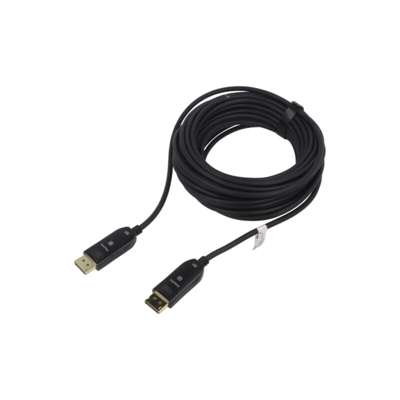 Cablu; DisplayPort mufă,din ambele părţi; 20m; negru