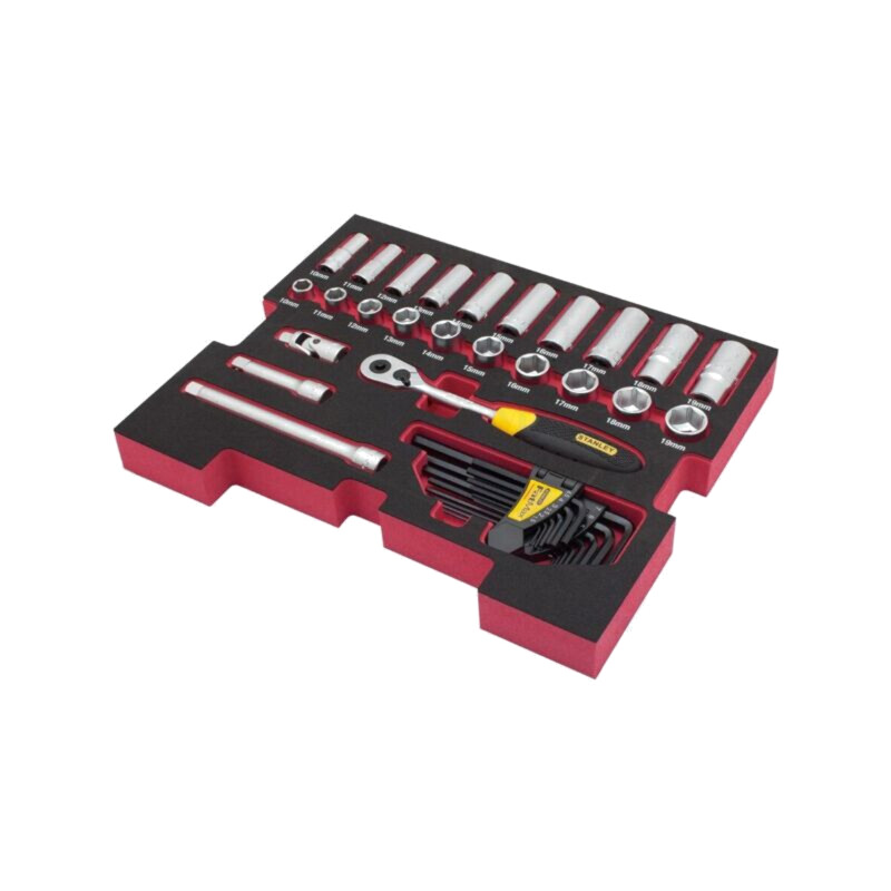 Set chei; 6-puncte,tubulară; Fixare: 3/8"; FATMAX®; 38buc.