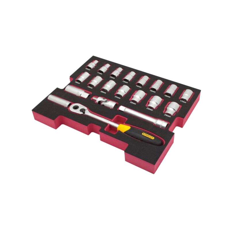 Set chei; 6-puncte,tubulară; Fixare: 1/2"; FATMAX®; 20buc.