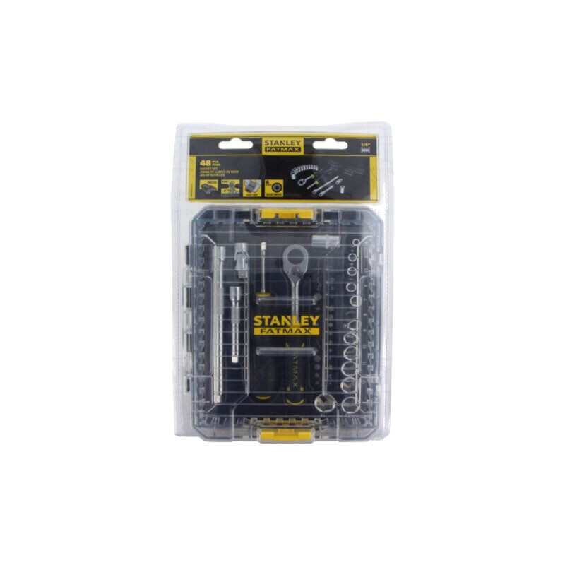 Set chei; 6-puncte,tubulară; Fixare: 1/4"; FATMAX®; 48buc.