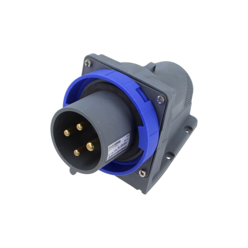 Conector: alimentare AC trifazate; IP&S; 32A; 250V; 250VAC; soclu