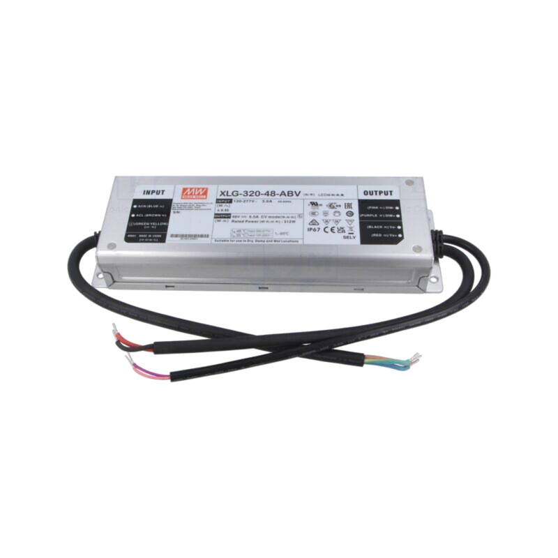 Alimentator: pulsatoriu; LED; 320W; 48VDC; 6,5A; 110÷305VAC; IP67
