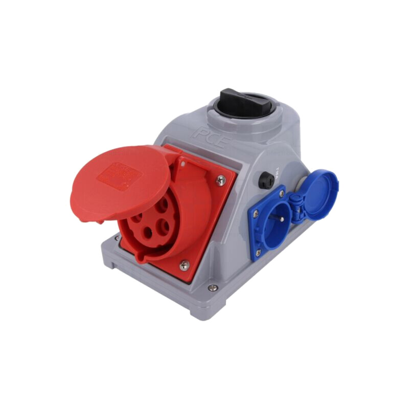 Conector: alimentare AC trifazate; soclu; mamă; 32A; 400VAC; IP44