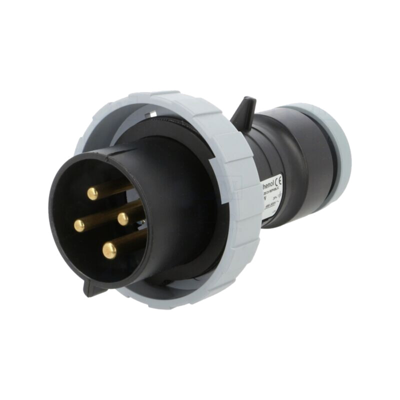Conector: alimentare AC trifazate; IP&S; 32A; 500VAC; mufă; tată