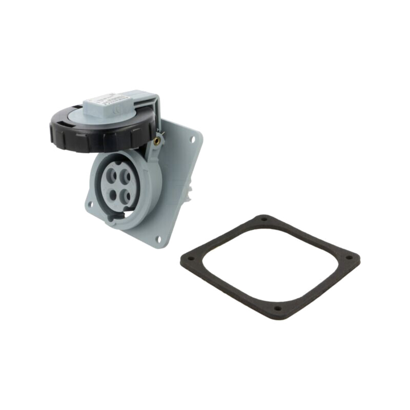 Conector: alimentare AC trifazate; IP&S; 16A; 500VAC; soclu; mamă