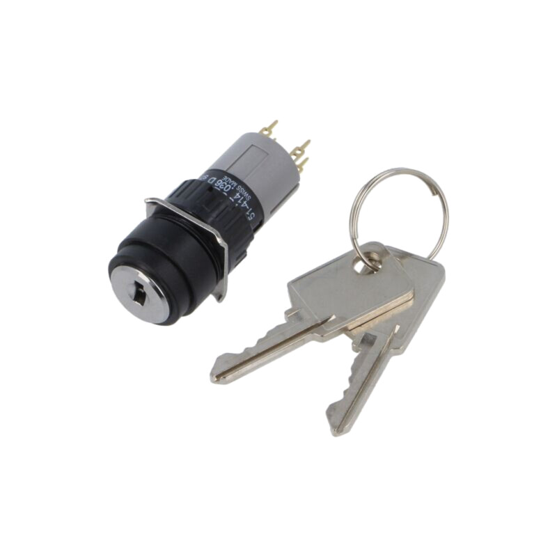 Comutator: rotativ cu cheie; 16mm; Poz.i stab: 2; NO x2; 51; Poz: 2
