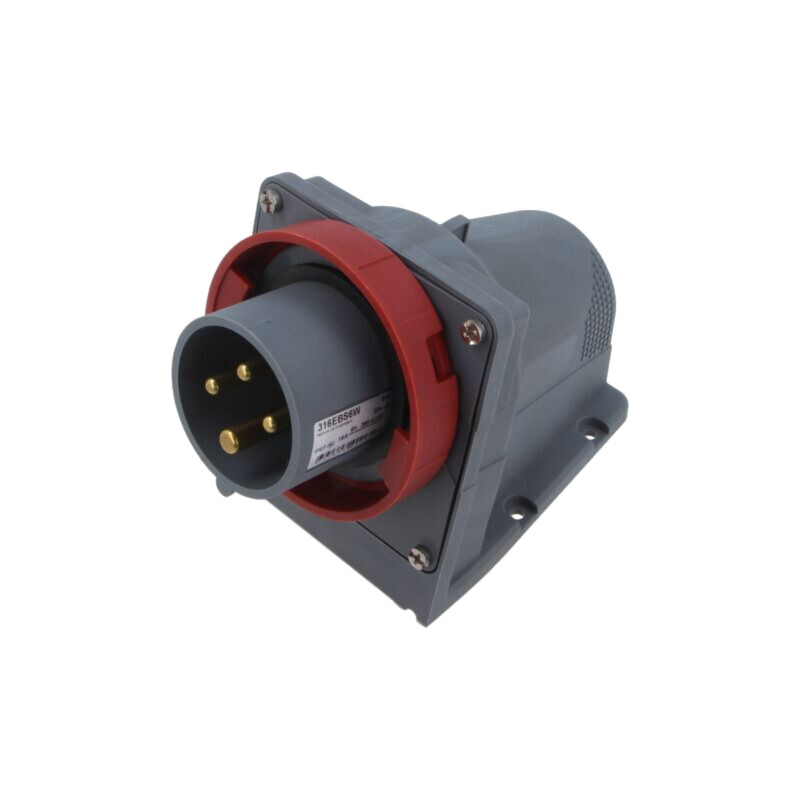Conector: alimentare AC trifazate; IP&S; 16A; 415V; 415VAC; soclu