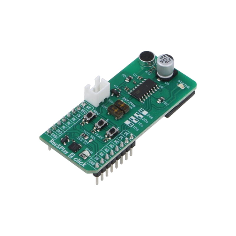 Click board; placă prototip; Comp: ISD1616B; difuzor,microfon