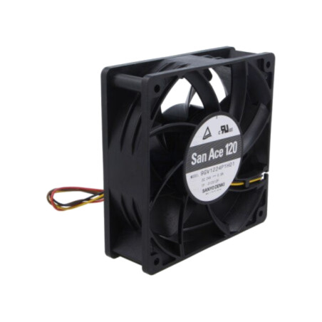 Ventilator: DC; axial; 24VDC; 120x120x38mm; 309,6m3/h; 58dBA; bilă