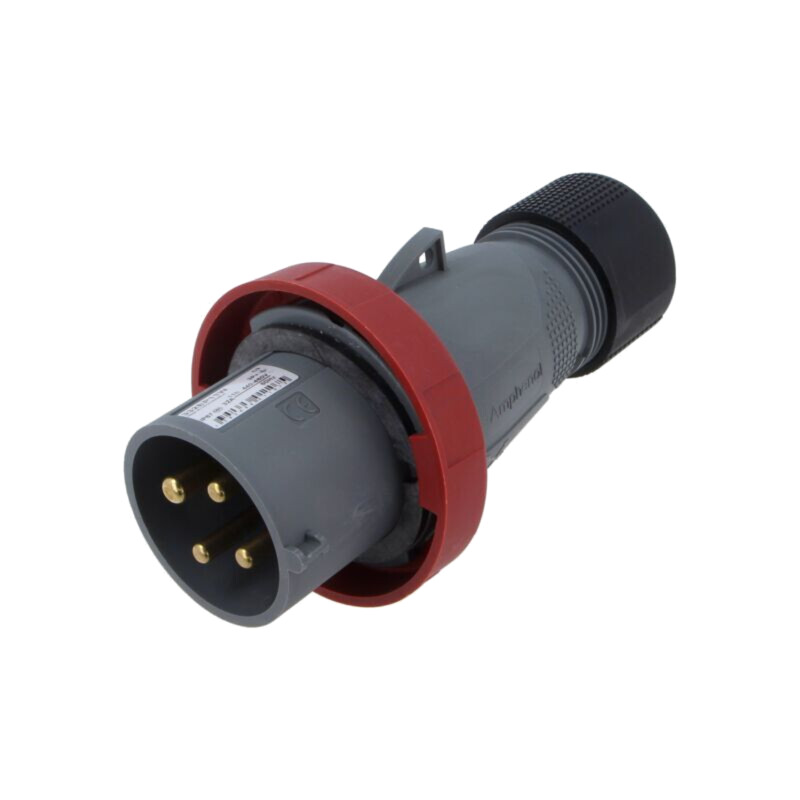 Conector: alimentare AC trifazate; IP&S; 32A; 460V; mufă; tată