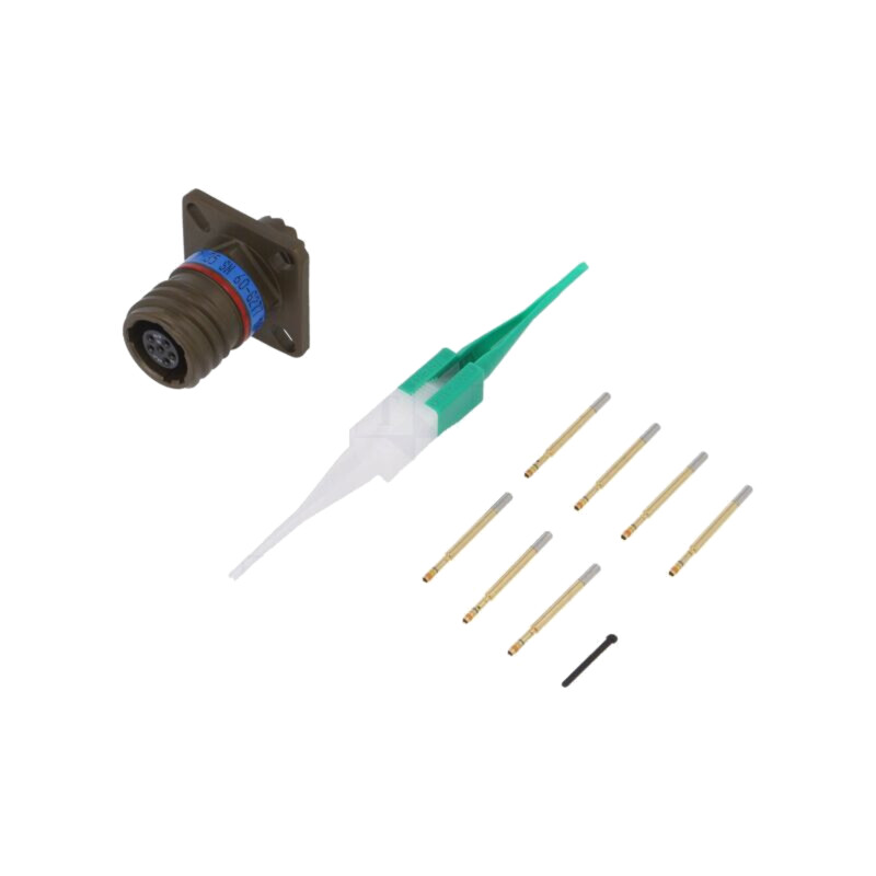 Conector: militar; soclu; mamă; PIN: 6; MIL-DTL-38999 Series III