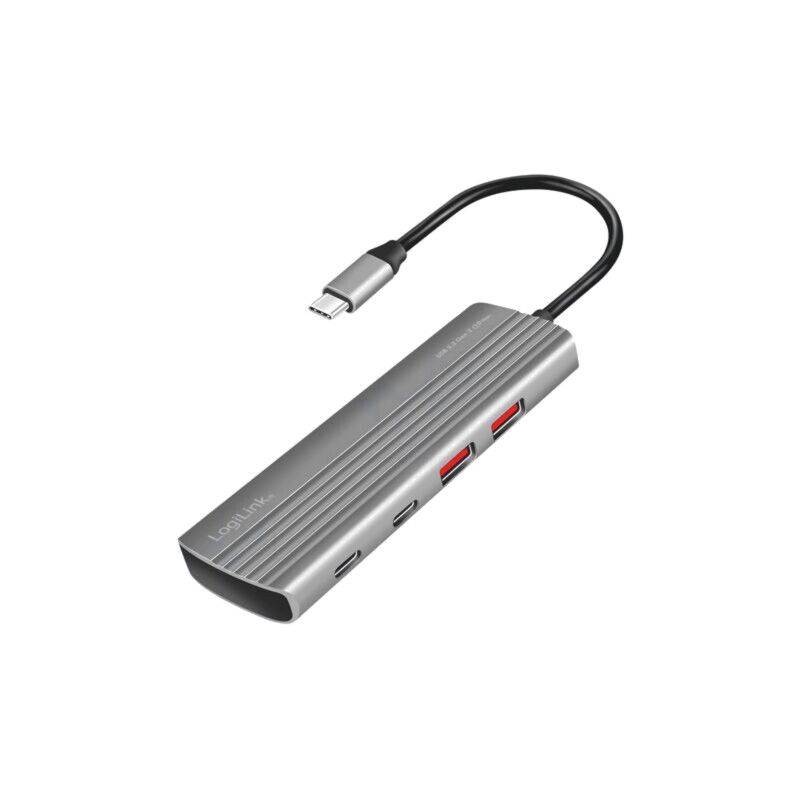Hub USB; USB A soclu x2,USB C soclu x6,USB C mufă; gri; 10Gbps