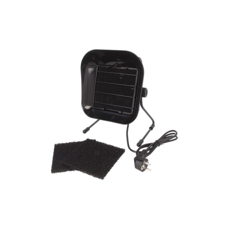 Absorbant de fum; 1000l/min; 230VAC; 23W; neagră