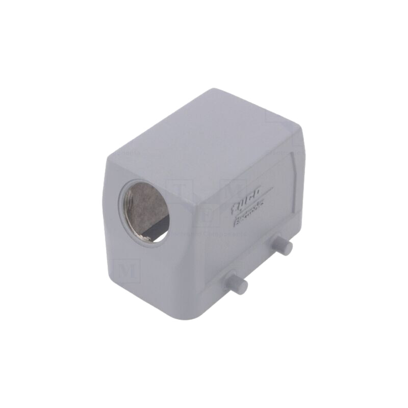 Enclosure for connectors: HDC; size 4; for cable; angled; PG16