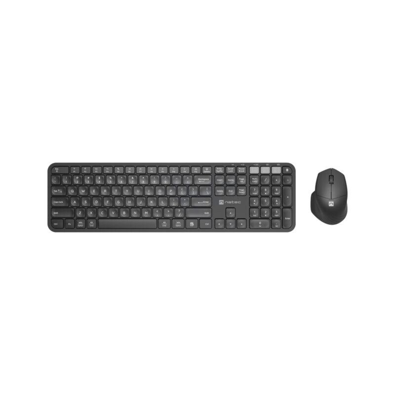 Kit de birou; neagră; universale; USB A; fără fir,US layout; 10m
