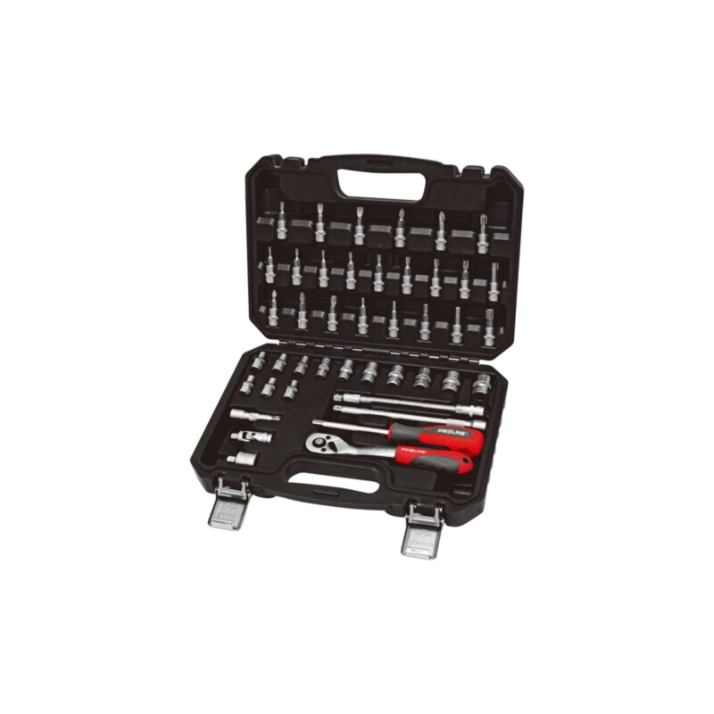 Set chei; 6-puncte,tubulară; oţel crom-vanadium; Fixare: 1/4"