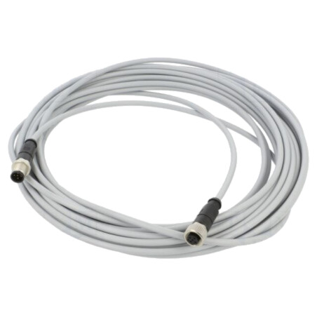 Cablu: pentru senzori/automatizări; PIN: 5; mufă; PVC; 12m
