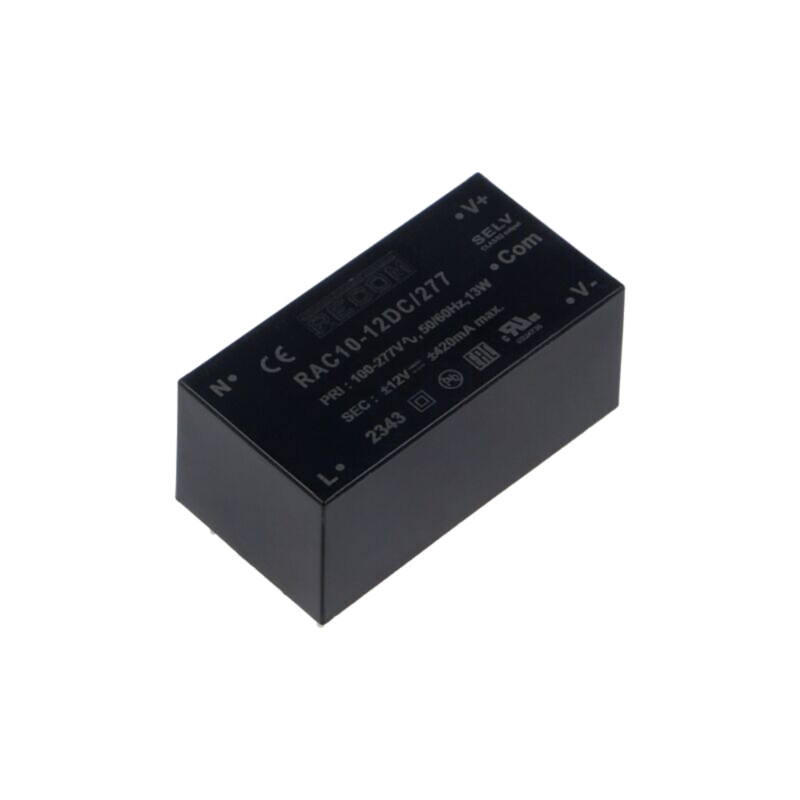 Convertor: AC/DC; 10W; Uintr: 80÷305VAC,113÷430VDC; Uieş: 12VDC