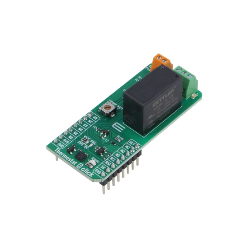 Click board; Comp: MCP6022; placă prototip; senzor temperatură