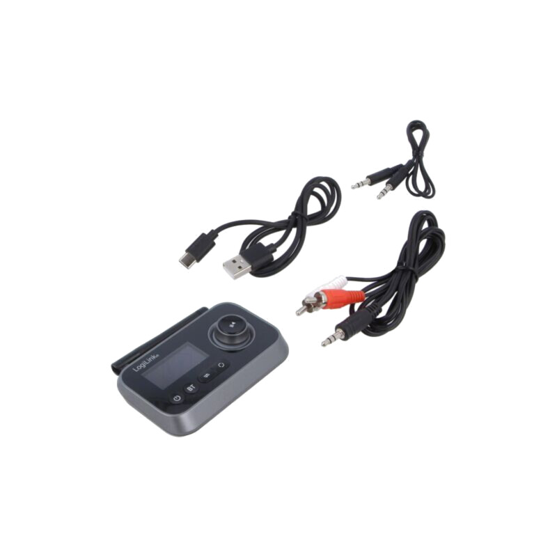 Receiver BT; neagră; Jack 3,5mm,USB C soclu; 10m; Bluetooth: 5.0